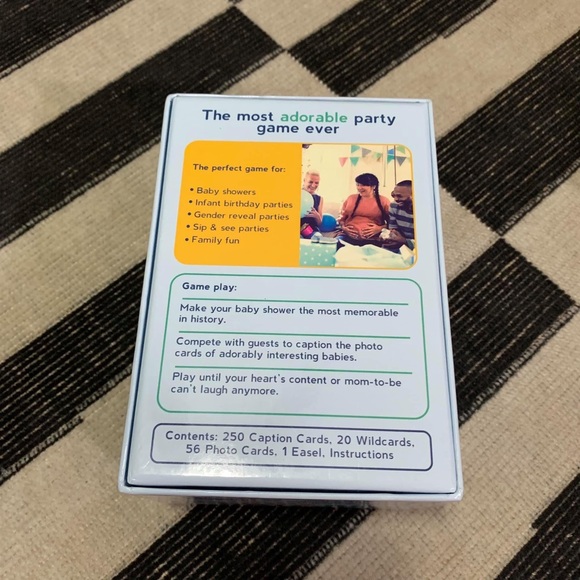 NEW Caption The Baby! Photo Caption Card Game Baby Shower or Gender Reveal Games - Picture 3 of 12